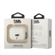 Karl Lagerfeld AirPods Pro Case Silicone Karl Head 3D, White