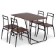 Dining Table Set for 4 ModernHome PARIS 5 Piece Kitchen Table and Chairs