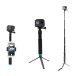 Telesin Selfie Stick with Tripod Telescopic Stand for GoPro and Phone, Black