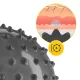 4Fizjo 1530 Spiked Rehabilitation Ball, 20 cm, Grey