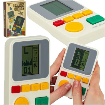 Portable Electronic Retro Game Console, White