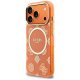 Guess IML Peony Dot MagSafe Phone Case Cover iPhone 17 Pro - Orange