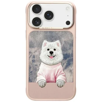 MagSafe Phone Case Cover iPhone 17 Pro Max Nimmy Gentle Pets Dog - Pink