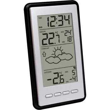 Technoline WS9130 Weather Station, Black/Silver