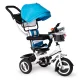 Ecotoys Kids Tricycle with Rotating Seat and Canopy, Blue