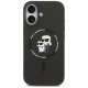 Karl Lagerfeld iPhone 17 Case Silicone Karl & Choupette Ring MagSafe, Black