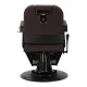 Barber Chair Gabbiano Bruno, Brown with Black Base