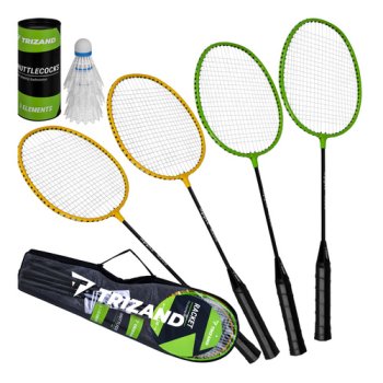 Trizand 4-Player Badminton Set with Carry Bag