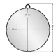 Round Hairdressing Mirror Q-29, Black