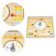 Ecotoys ESC-W-036 Wooden Educational Board - Calendar and Clock