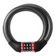 Rockbros RKS531 Cable Bicycle Lock with 5-Digit Code & LED 120cm Black