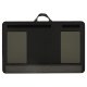 Portable laptop table with cushion for bed or lap, black
