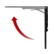 Maclean MC-128 B Folding Shelf / Table, 100x40cm, Black