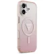 Guess IML Gradient Triangle Logo MagSafe Case for iPhone 17, Pink