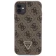Guess iPhone 11 / XR Case Crossbody 4G Metal Logo, Brown