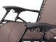 Folding Garden Lounger Zero Gravity with Table, Brown