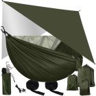 Tourist Hammock with Tarp and Mosquito Net 260x140cm