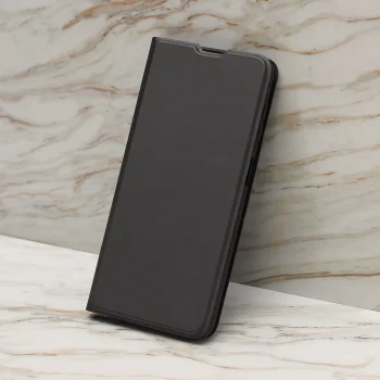 Samsung Galaxy A56 ( SM-A566B / DS ) Smart Soft Book Case Cover, Black