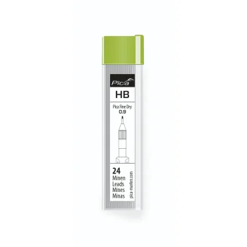Pica Fine-Dry Replacement Graphite Leads HB, 0.9 mm, 24 Pcs