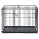 Pethaus PH-200 Foldable Dog Crate, Size S, 75.5 x 47.5 x 54 cm, Black