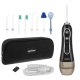 Soulima Cordless Oral Irrigator, 5 Modes, 8 Nozzles, Black