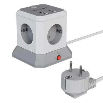 BlitzWolf BW-EC1 Power Strip Extender 4x AC 2x USB-A 2x USB-C 1.8m