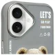Nimmy Cool&Cute 2.0 Bear Case for iPhone 16 - Gray