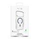 Puro iPhone 17 Pro Case Lite Mag, Transparent with Blue Ring
