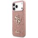 Guess Fixed Glitter Big 4G vāciņš iPhone 17 Pro Max - Rozā | Phone Case Cover Pink