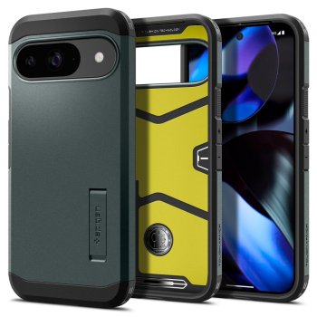 Spigen Tough Armor case for Google Pixel 9 / Pro - green