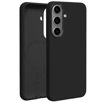 Etteri Silicone Mag Case for Samsung Galaxy S26, Black