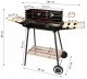 Open Garden Barbecue BBQ Grill with Shelves and Accessories