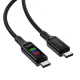 Acefast C7-03 USB-C to USB-C Cable with Display 100W 1.2m Black