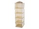Hanging Closet Organizer with 5 Shelves 100cm Beige