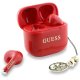 Guess Glossy Effect Printed Classic Logo & Charm TWS headphones - red