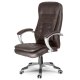 Sofotel Ergonomic Office Chair with Adjustable Recline, Swivel Desk Chair, Dark Brown