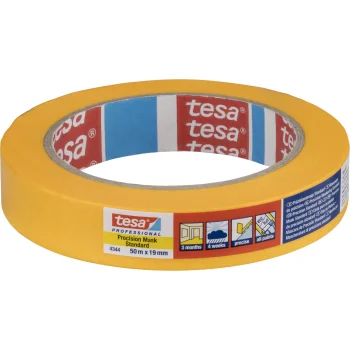 Tesa Professional 4344 Precision Masking Tape 50m x 19mm, Yellow