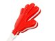 Sports Fan Hand Clapper Noise Maker for Stadium Matches, white-red