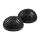 4FIZJO Sensory Hemisphere with Spikes for Rehabilitation and Foot massage, Set of 2 pcs., Black