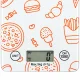 Electronic Glass Kitchen Scale 5 kg / 1 g with Tare Function and LCD Display