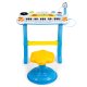 Kids Electronic Keyboard Piano with Microphone and Stool, 31 Keys, Blue