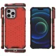 Honeycomb Case with TPU Bumper for iPhone 13 Pro Max, Red
