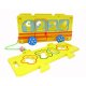 Bakalu Bus Sorter with Numbers and Puzzle Elements