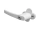 Window Handle with Key Lock for Windows and Balcony Doors, White