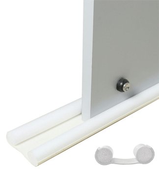 Draft Excluder for Doors and Windows, White