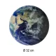 Planet Earth Wall Clock with LED Display 32 cm, Blue