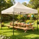 Pop-Up Gazebo Event Canopy Tent 3x3m MultiGarden, Beige