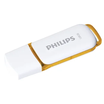 Philips Snow Edition 128GB USB 2.0 Flash Drive, White and Sunrise Orange