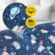 4FIZJO Kids Weighted Blanket 4 kg, 100 x 150 cm, Navy Blue