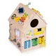 Ecotoys XXL Wooden Educational Busy Board House (30 Elements)